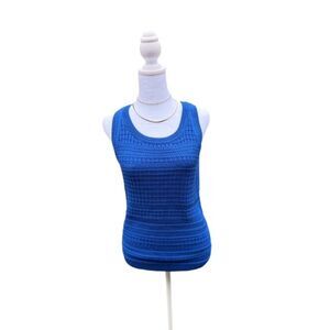 White House Black Market Extra Small Cobalt Top Coquette Cottagecore Fairy